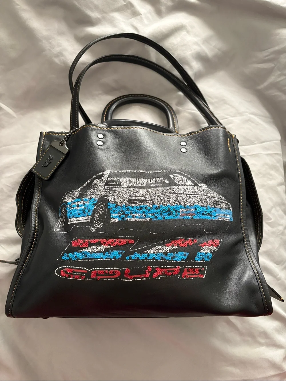 Coach 1941 Rogue Car Sequin Embellishment Bag 20315